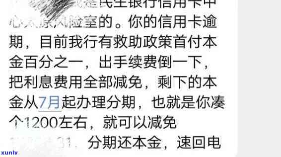 民生银行逾期后能否分期还款？解决  是什么？