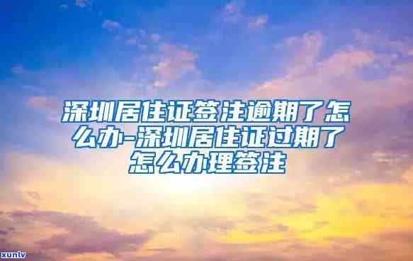 深圳居住证逾期签注怎么办？详细流程及所需手续