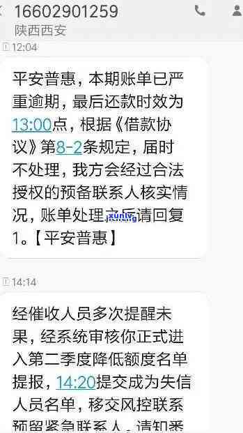 平安普逾期三个月还未还款，会有什么结果？人员上门该怎样应对？