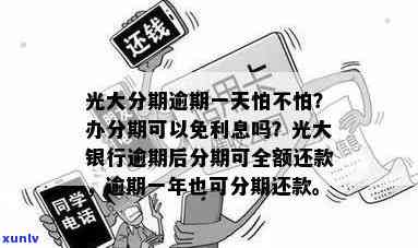 光大银行逾期了,办分期能免利息吗？真的吗？