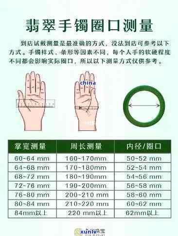 翡翠镯子圈口尺寸对照表：详细直径与圈口对应关系