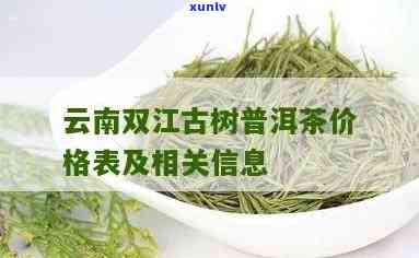 双江岔箐古树茶价格，探秘古老韵味：双江岔箐古树茶价格解析