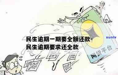 民生逾期两期还更低-民生逾期一期要全额还款