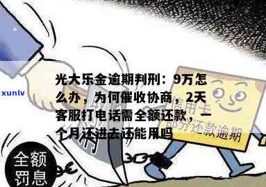 光大乐金逾期公告-光大乐金逾期9万怎么办