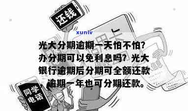 光大银行逾期后分期：全额还款与分期还款选探讨