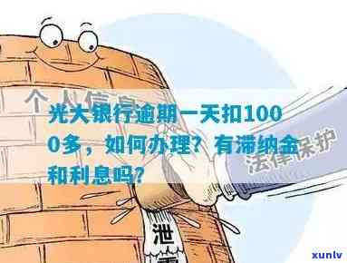 光大银行逾期一天扣1000多，怎样解决？