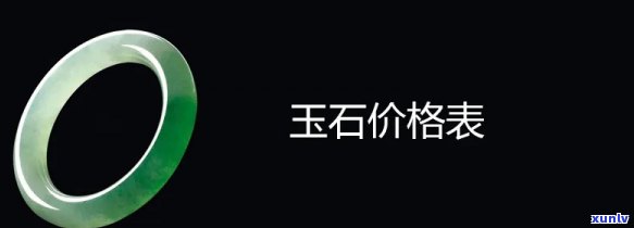 最新中平翡翠玉石价格表及行情走势