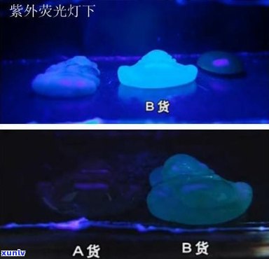 翡翠在紫外灯下A货与B货的区别及图片解析