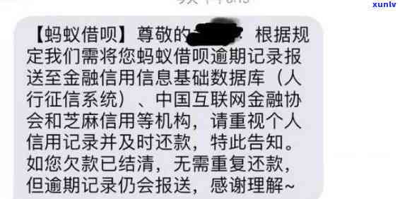 借钱：逾期一天，收到催款短信请求一次性还清，是不是会作用？