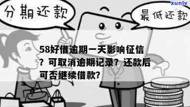 58借款逾期一天上吗，58借款：逾期一天是不是会上？