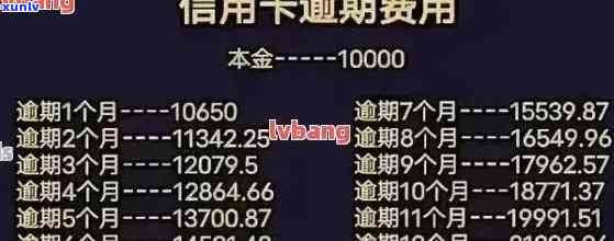 中信附属卡逾期违约金计算  及步骤