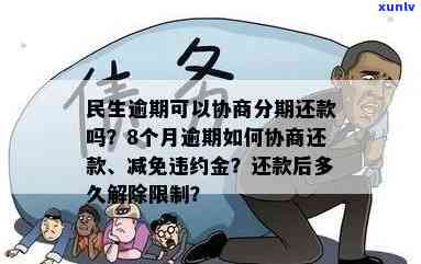 民生逾期8个月，怎样协商分期还款？