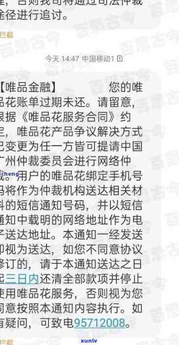 唯品花消费逾期后，是不是会面临起诉？能否继续采用？