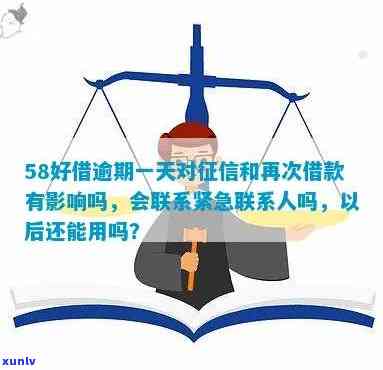 58好借钱逾期一天上吗，58好借钱：逾期一天是不是会上？