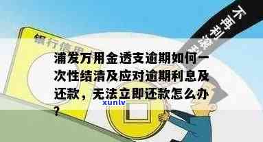 浦发万用金逾期多久会请求一次性结清贷款？