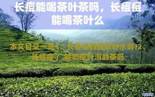 长痘可以喝茶叶水吗，探讨长痘与饮茶的关系：能否通过喝茶叶水改善痘痘问题？