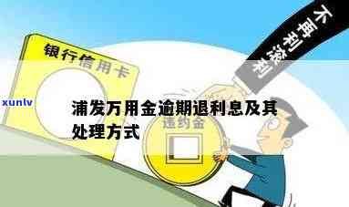 浦发万用金逾期通知解决  