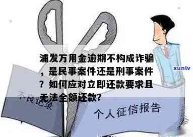 浦发万用金逾期是民事案件还是刑事案件，浦发万用金逾期：民事案件还是刑事案件？