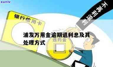 浦发万用金逾期解决  ：怎样解决逾期疑问？