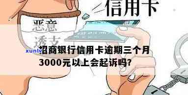 招商逾期3000元，已被银行起诉