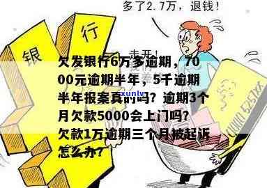 发逾期1000元-发银行逾期半年,7000元,会上门吗?