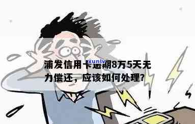 浦发逾期8万还不了怎么办，急需解决！浦发信用卡逾期8万无法偿还，求解救方案！