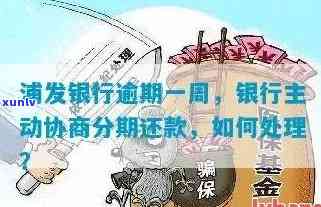 浦发银行逾期一周，银行主动协商分期还款方案