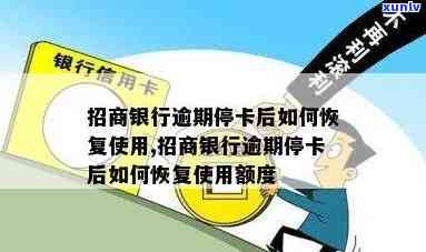 招商银行卡逾期停卡怎么办，信用卡逾期后，怎样恢复招商银行的采用？