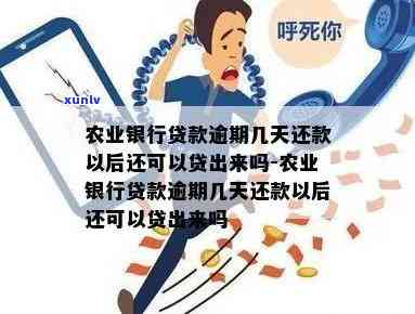 农业银行贷款逾期几天后还能再贷吗？逾期解决及补救措