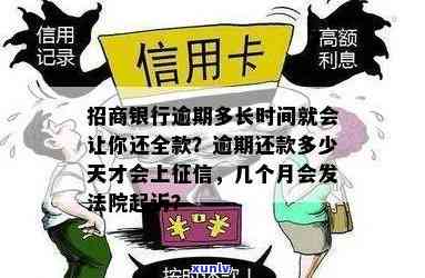 招商银行逾期多久会被起诉？金额、时间、是不是作用及起诉期限解析