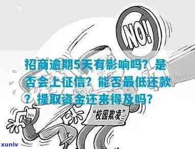 招商逾期四天滞纳金多少？会对和贷款产生作用吗？