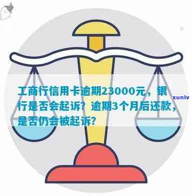 工商银行逾期三万多会起诉吗，逾期三万多？工行是不是会对你实施起诉？