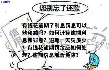 有钱花逾期后罚息怎样计算？结果严重吗？能否减免？