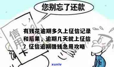 有钱花逾期上个人吗？作用大吗？逾期多久会记录在信用报告中？