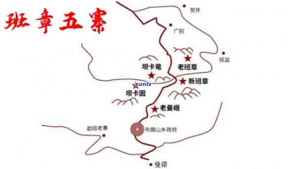 班章五寨是哪五寨地图，揭秘云南班章五寨：探寻普洱茶的起源地