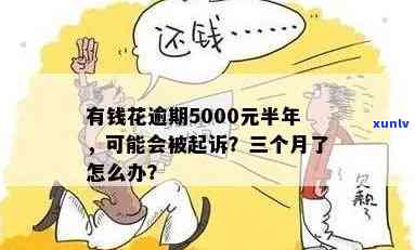 有钱花逾期5000元半年，可能面临起诉风险