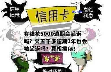 有钱花逾期5000元半年，可能面临起诉风险