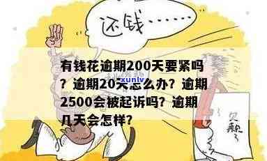 有钱花逾期200天要紧吗？已还2000多，逾期5000元会怎样？