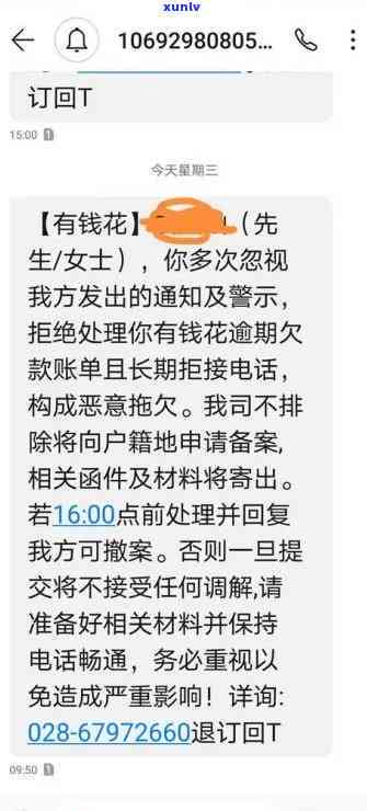 有钱花逾期多久被起诉，警惕！逾期多久会被告上法庭？——以'有钱花'为例