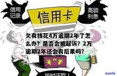 有钱花四万逾期了，会被起诉吗？可能面临哪些结果？