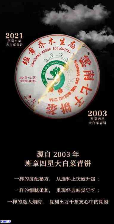 04年班章大白菜400克饼，品味经典：04年班章大白菜400克饼，让你回味无穷！