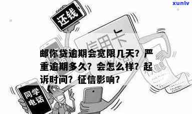 邮你贷逾期会宽限几天？严重逾期、起诉标准、时间作用解析