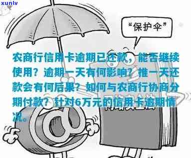 农商银行易代卡逾期后能否继续采用？对及担保人的作用是什么？