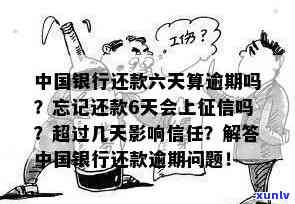 中国银行还款逾期：多久会作用记录？逾期金额850元的通知