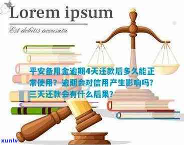 平安备用金逾期半年能否协商还款？作用信用吗？