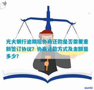 光大银行逾期协商还款是不是需要首付？真相是什么？协商金额及流程是怎样的？协商成功后需重新签订协议吗？逾期好协商吗？