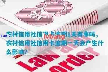 农村信用社逾期一天立马还款会有作用吗，关于农村信用社逾期一天还款的作用，你需要知道的一切