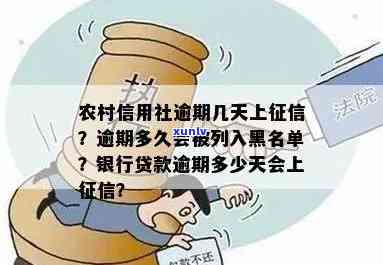 农村信用社逾期多久上吗，农村信用社逾期多久会被记录在个人中？