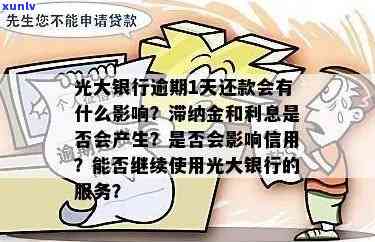 光大一万块逾期一天需支付多少滞纳金？