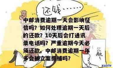 中邮消费逾期几百块解决  及作用，包含是不是会上、是不是会打通讯录  ，以及逾期多久会起诉等全面解答。